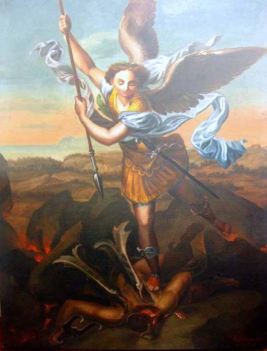 Pedro Americo Sao Miguel Arcanjo e o Demonio oil painting image